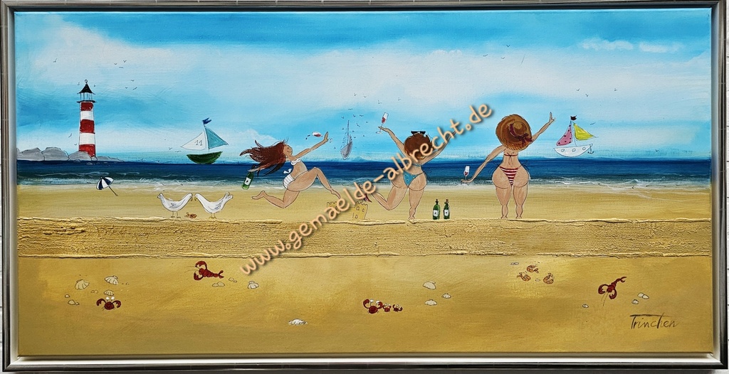 Original "Weiber" 60 x 120 cm gerahmt