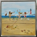 Original "Weiber" 50 x 50 cm gerahmt