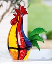 GlasArt "Bunter Hahn"  H 27 cm