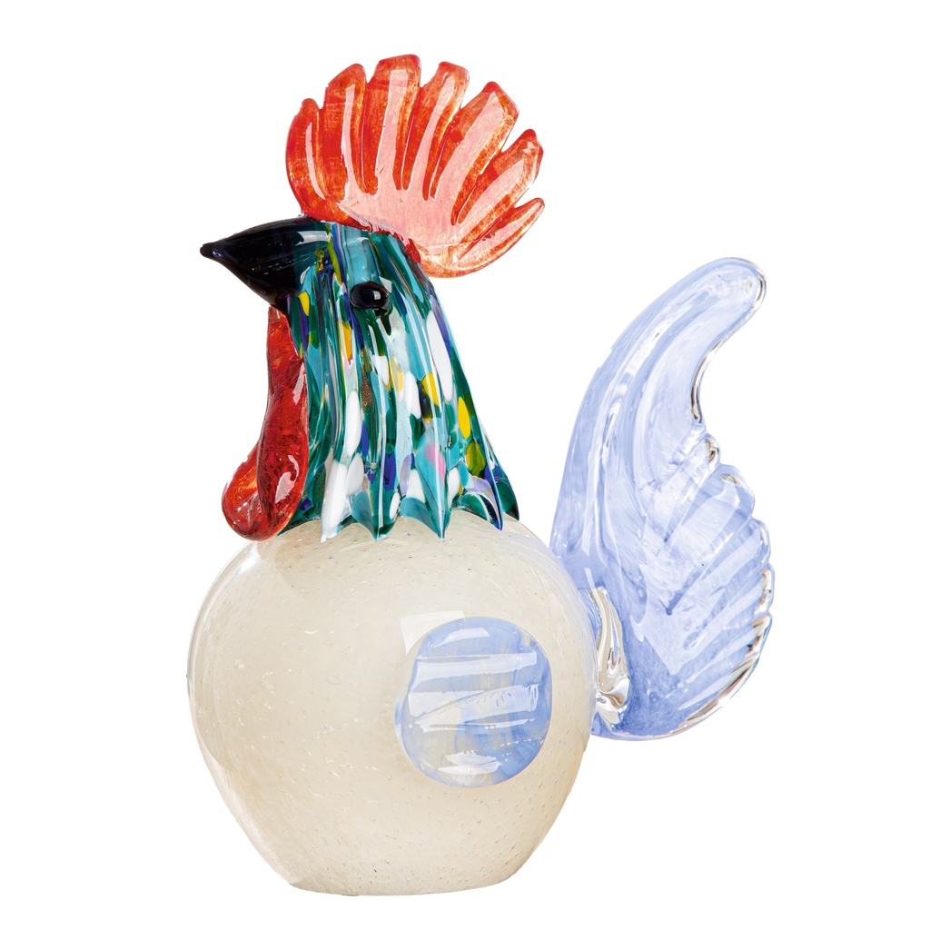 GlasArt Huhn "Schwester Cordula" H 18 cm