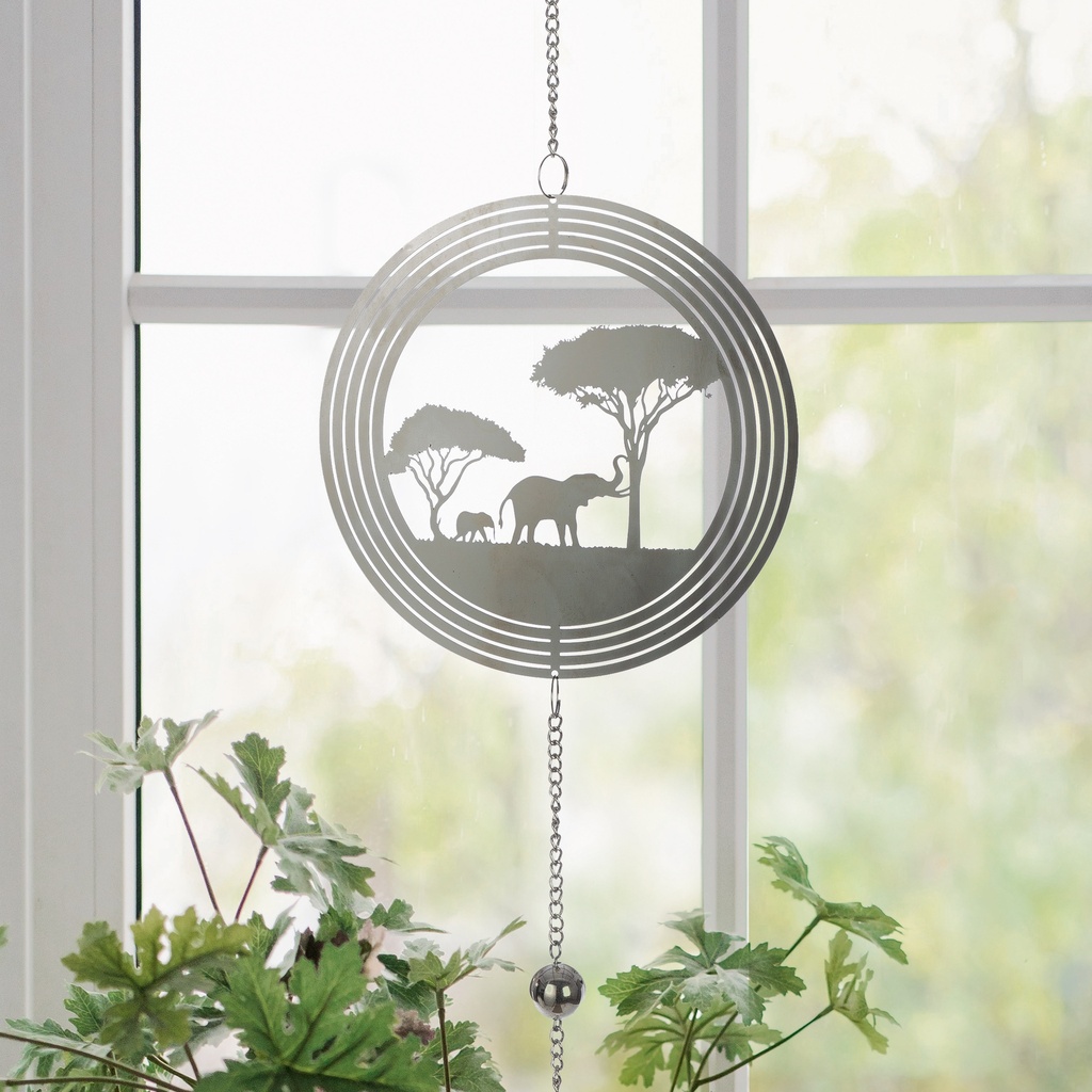 Dekokette "Savanne Elefanten" L 60 cm