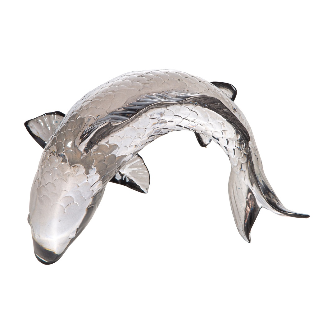 Wanddeko/Skulptur Fisch "Gris" Acryl L 20 cm