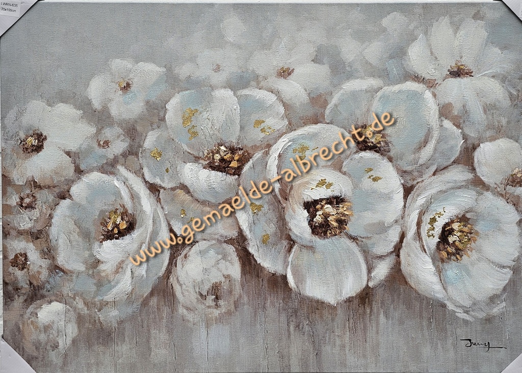 Original Leinwand "Blumen" 70x100 cm