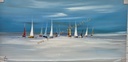 Orig. Leinwandbild "Gestrandet" 60 x 120