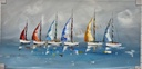 Orig. Leinwandbild "Segler" 60 x 120