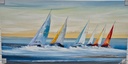 Orig. Leinwandbild "Segler" 60 x 120