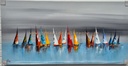 Orig. Leinwandbild "Segler" 60 x 120