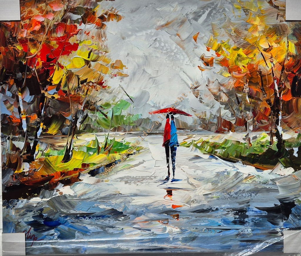 Orig. Leinwandbild "Nice Rainy Day" 50 x 60