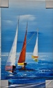 Orig. Leinwandbild "Segler" 30 x 50