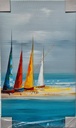 Orig. Leinwandbild "Segler" 30 x 50