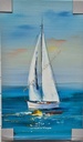 Orig. Leinwandbild "Segler" 30 x 50