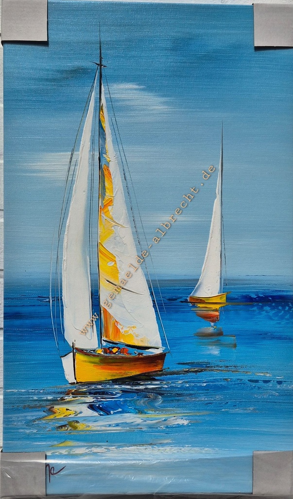 Orig. Leinwandbild "Segler" 30 x 50