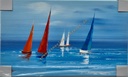 Orig. Leinwandbild "Segler" 30 x 50