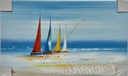 Orig. Leinwandbild "Segler" 30 x 50