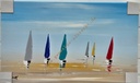 Orig. Leinwandbild "Segler" 30 x 50