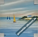 Orig. Leinwandbild "Gestrandet" 40 x 40