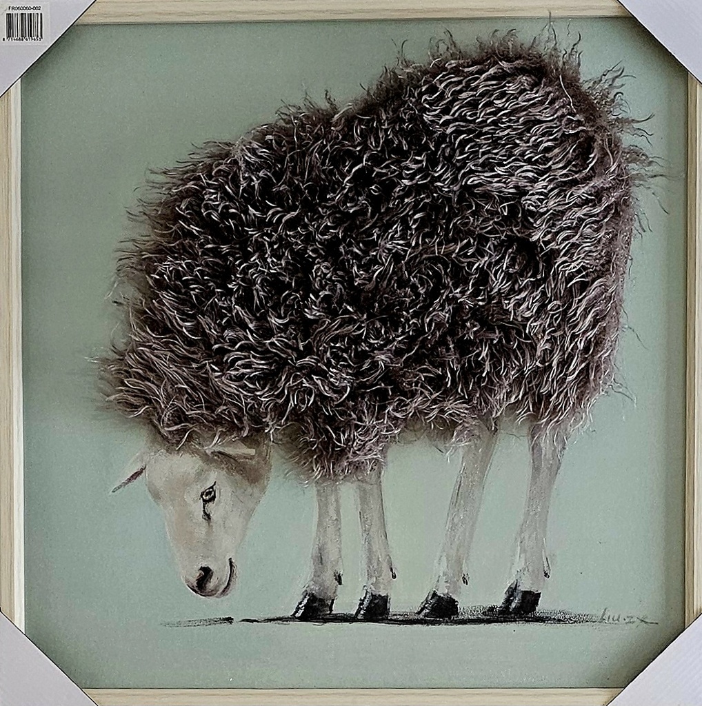 Leinwandbild 3D "Schaf mit Fell" 60x60cm