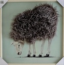 Leinwandbild 3D "Schaf mit Fell" 60x60cm