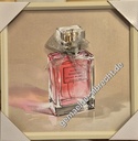 Leinwandbild 3D "Parfümflasche" eckig 40x40cm