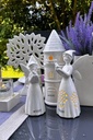 LED Skulptur Turm H 15 cm
