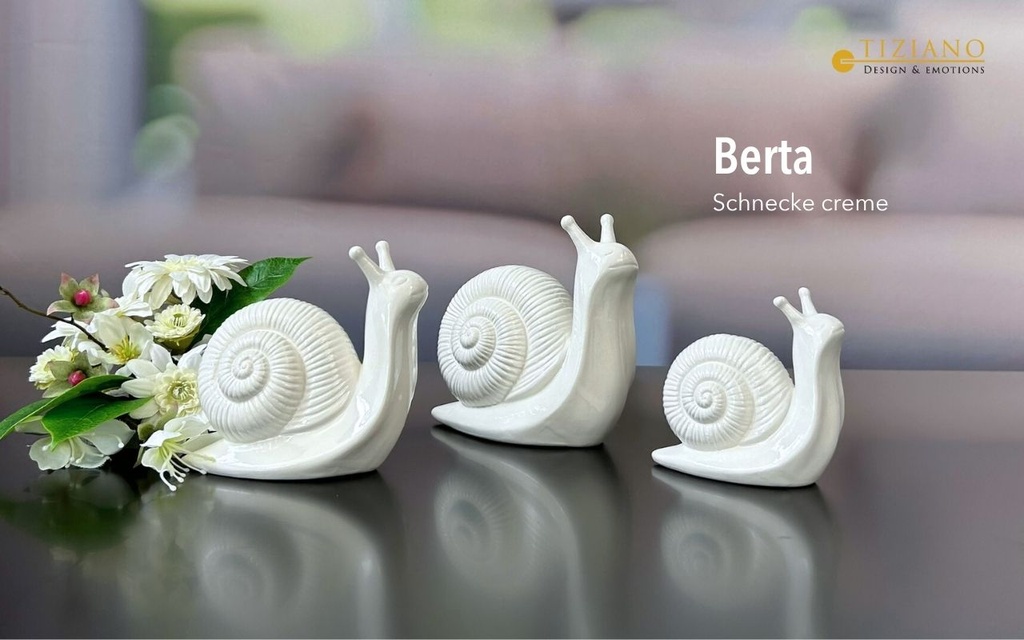 Skulptur Schnecke "Berta" H 10 cm