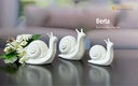 Skulptur Schnecke "Berta" H 12 cm
