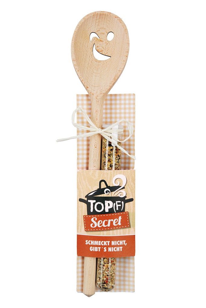 Kochlöffel mit Gewürzmischung "Topf secret"