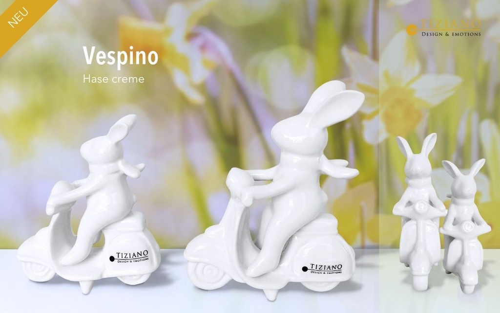 Skulptur Hase "Vespino" H 15,5