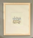 Orig. Radierung "Regatta am Meer" PP 24 x 30 cm
