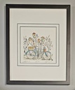 Orig. Radierung "Apfelernte" PP 24 x 30 cm