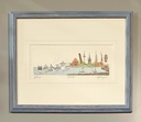 Orig. Radierung "Kiel" PP 24 x 30 cm