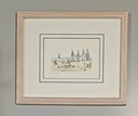 Orig. Radierung "Badeleben" PP 24 x 30 cm