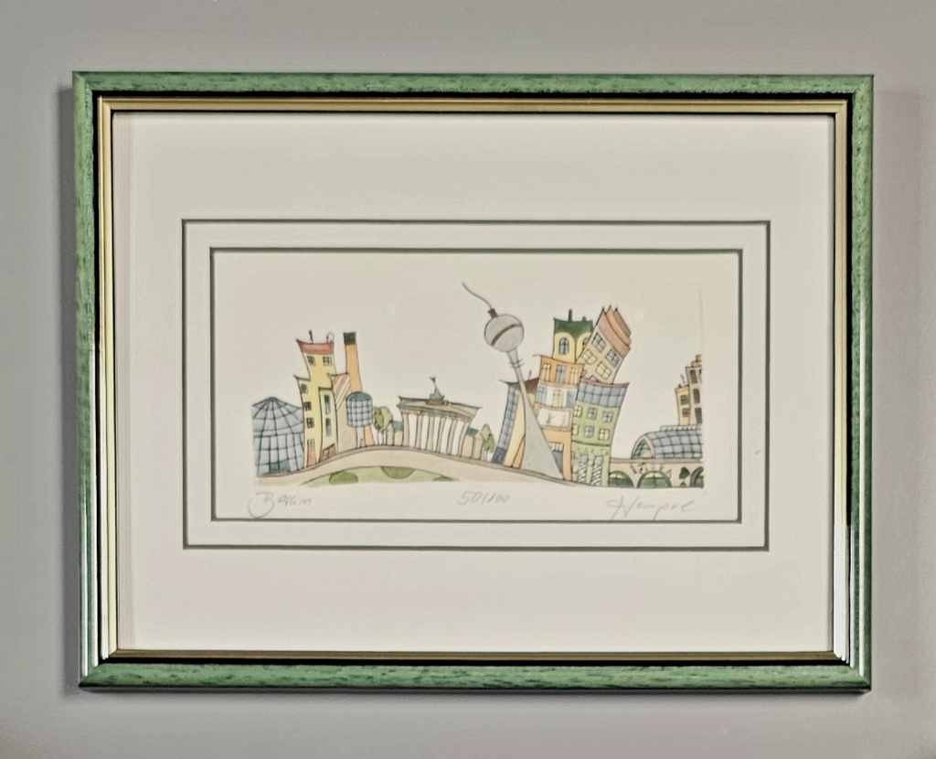 Orig. Radierung "Berlin" PP 18 x 24 cm