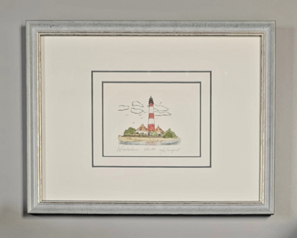 Orig. Radierung "Westerhever" PP 18 x 24 cm