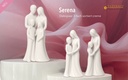 Skulptur Paar Mutter/Tochter " Serena" H 21 cm