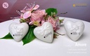 Skulptur Herz/Handschmeichler "Amore" mit Relief/Schleife B 6,5 cm
