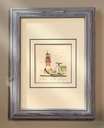 Org. Radierung "Büsum" 13 x 18 cm