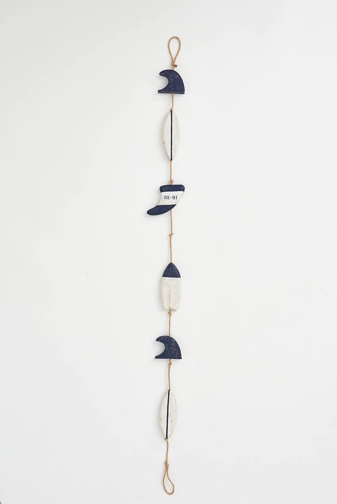 Dekokette Holz "Surf" L 130 cm