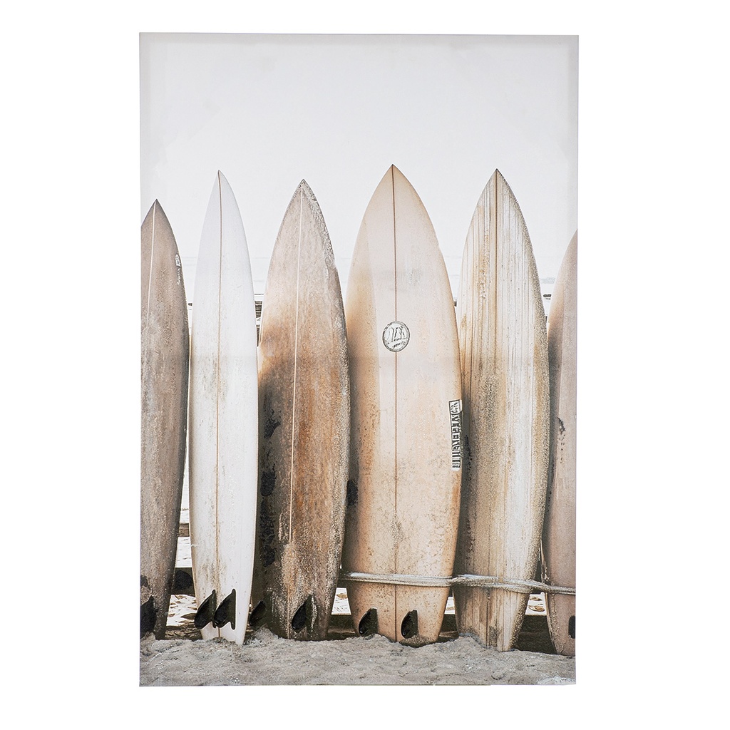 Original Leinwandbild "Surfbretter" 80 x 120 cm