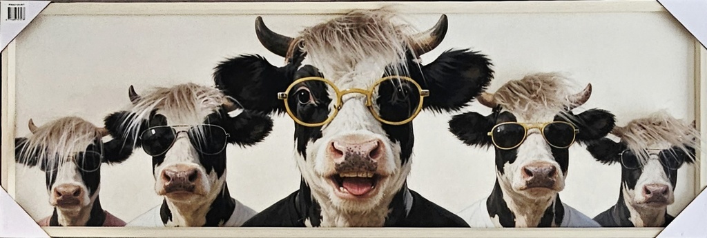 Leinwandbild 3D "Kühe" 40 x 120 cm