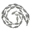 Wanddeko Metall "Fischschwarm" B 70 cm