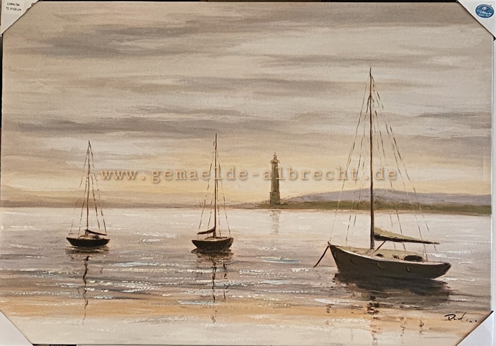 Orig. Leinwandbild "3 Kutter"  70 x 100 cm