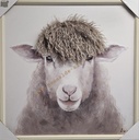 Bild 3D "Schaf Nature" 60 x 60 cm