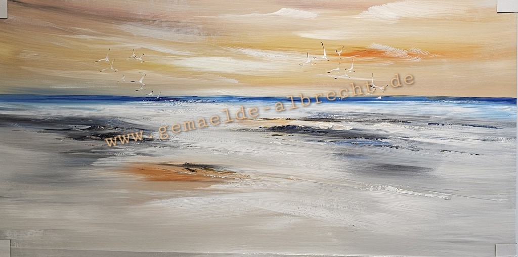 Orig. Acrylgemälde "Strand" 60 x 120 cm