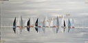Orig. Acrylgemälde "Segelturn" 60 x 120 cm