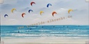Orig. Acrylgemälde "Kitesurfer" 60 x 120 cm