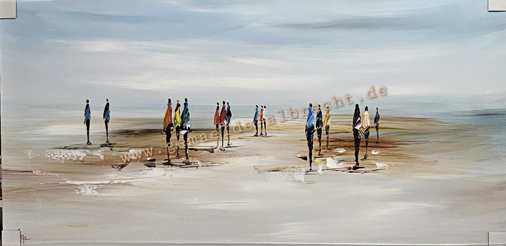 Orig. Acrylgemälde "Strand" 60 x 120 cm