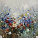 Orig. Acrylgemälde "Flowers" 80 x 80 cm