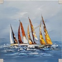Orig. Acrylgemälde "Segler" 80 x 80 cm
