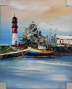 Orig. Acrylgemälde "Büsum" 50 x 60 cm